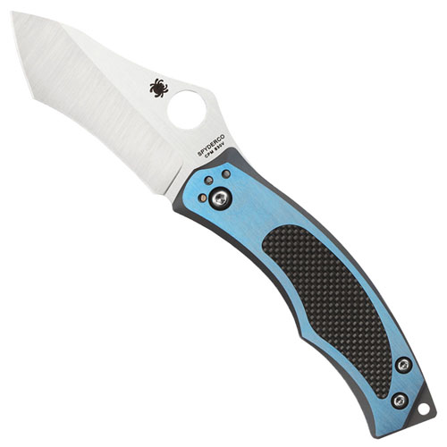 Spyderco Henningsson Vrango Folding Knife With Satin Blade And Carbon Fiber Handles 