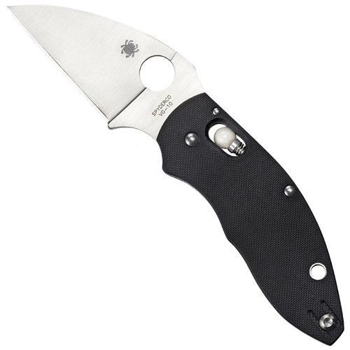 Spyderco Q Ball Black G-10 Handle Folding Knife