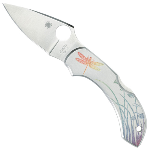 Spyderco Dragonfly Stainless Steel Handle Folding Knife