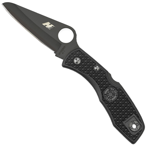 Spyderco Salt 1 Black Blade Folding Knife