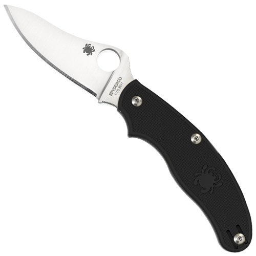 Spyderco UK Penknife Black FRN Handle Folding Knife