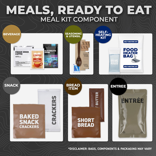 Ready-to-Eat MRE with Heater - 1 Meal
