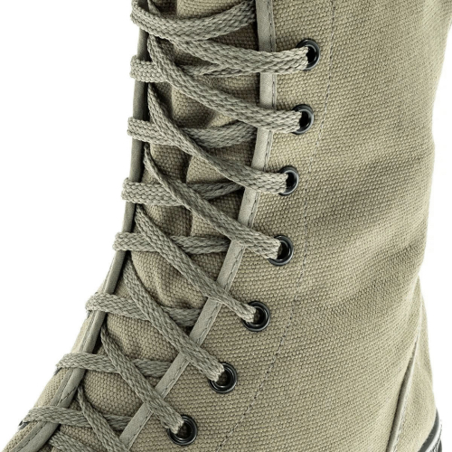 French Style Canvas 9 Hole Combat Boots – OD