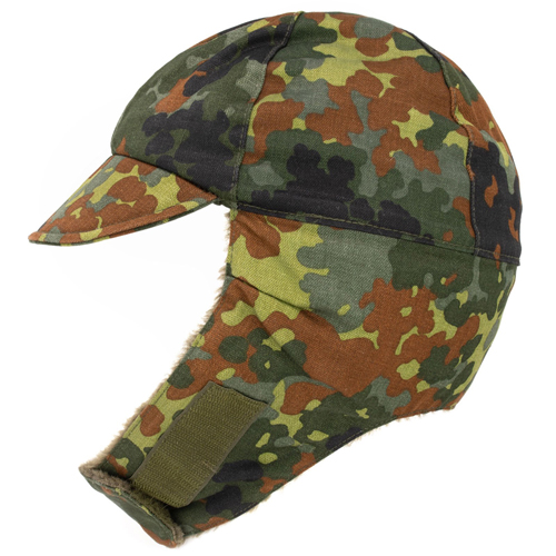 German Flectar Camo Used Winter Cap