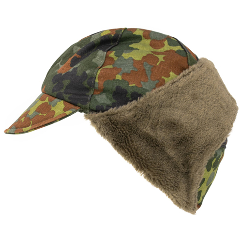 German Flectar Camo Used Winter Cap