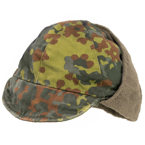 German Flectar Camo Used Winter Cap