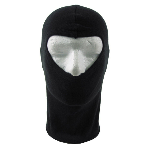 Black Cotton New Plus Adult Size Balaclava