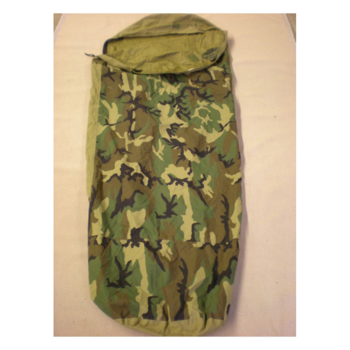 Surplus Woodland Camo VGC Sleeping Bag Cover