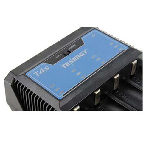 Tenergy T4 Intelligent 4-Bay Universal Charger W/Car Charger