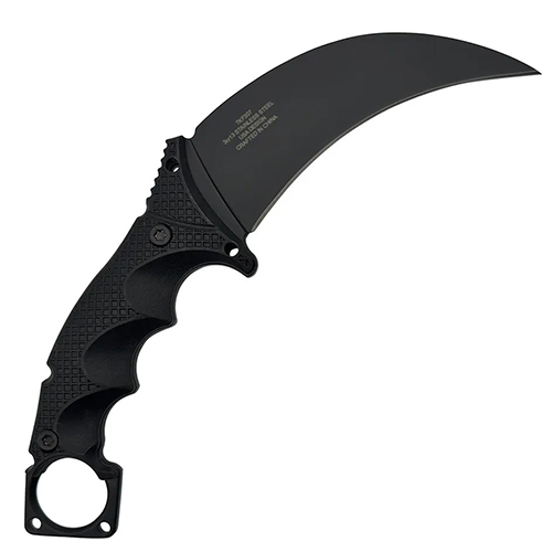 9-Inch Obsidian Black Fixed Knife