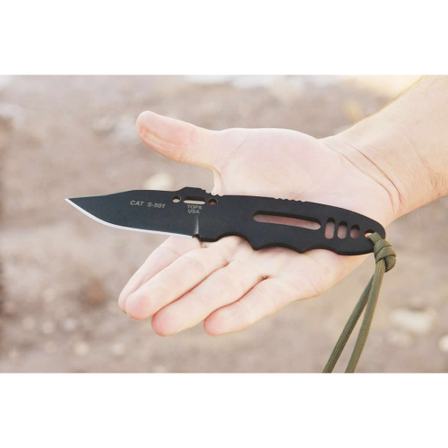 CAT 201 Skeleton Hunter Point Fixed Knife