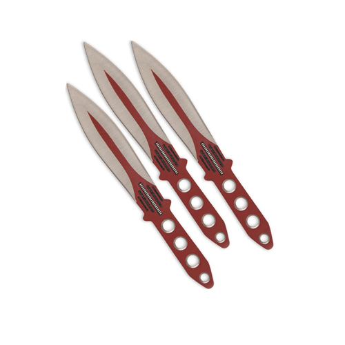 Exclusive Red And Silver Throwing 3-Piece Set