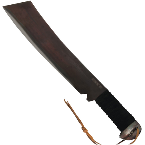 Gil Hibben Rambo IV Machete with Leather Sheath