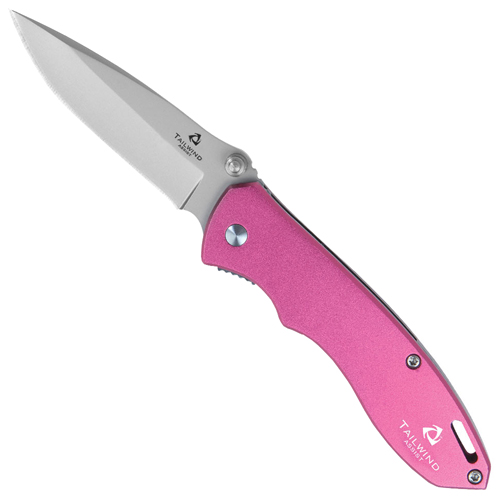 United Cutlery Tailwind Anodized Aluminum Pink Handle Folding Knife