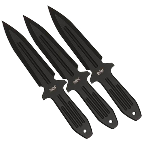 United Threat Throwing Triple Knife Set - Black