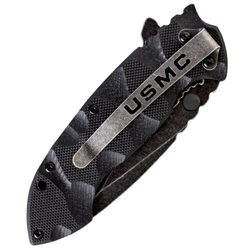 USMC Black Desert Warrior Folding Knife