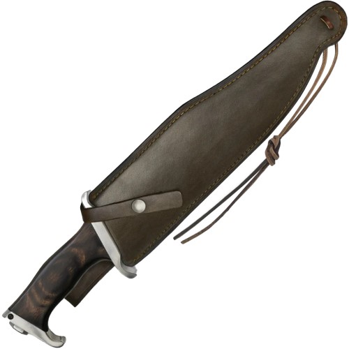 Hibben III Bowie Knife Replica: Wood. Authentic design. Get it at Gorillasurplus.com.