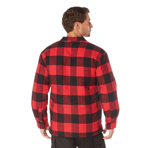 Buffalo Plaid Quilted Lined Jacket