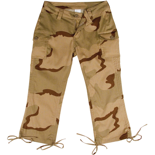 Womens Camo Capri Pants