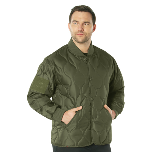Quilted Woobie Jacket - Olive Drab
