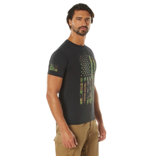 Ultra Force Distressed US Flag Athletic Fit T-Shirt