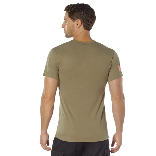 Ultra Force US Flag Bearded Skull T-Shirt