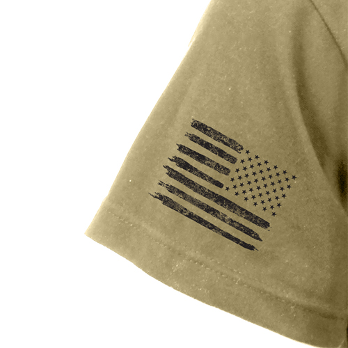 Ultra Force Freedom Isn't Free Polyester US Flag Print T-Shirt