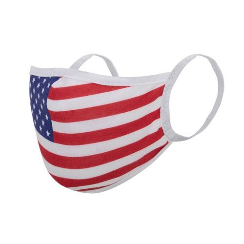 US Flag Reusable 3 Layer Face Mask