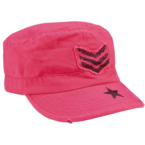 Womens Vintage Stripes & Stars Adjustable Fatigues Cap