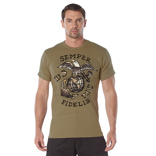 USMC Semper Fidelis Military T-Shirt