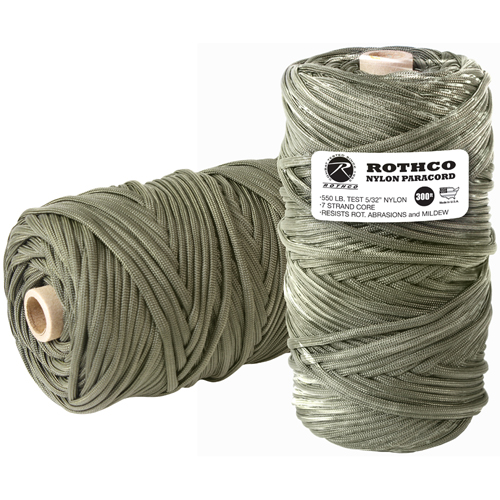 Nylon Paracord 550 Lb 300 Feet Tube