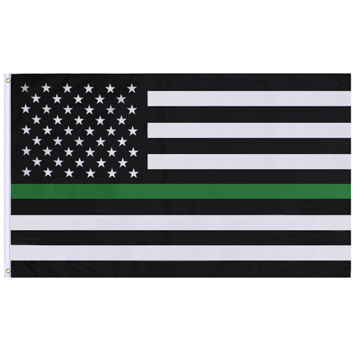 Ultra Force Thin Green Line Flag