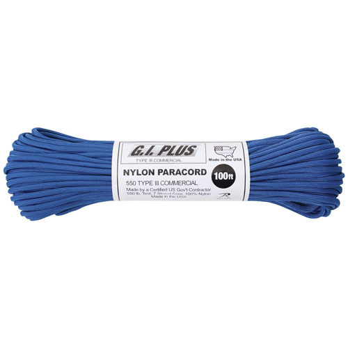 Nylon Paracord Type III 550 LB 100 Feet