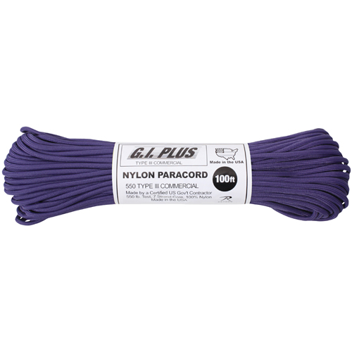 Nylon Paracord Type III 550 LB 100 Feet