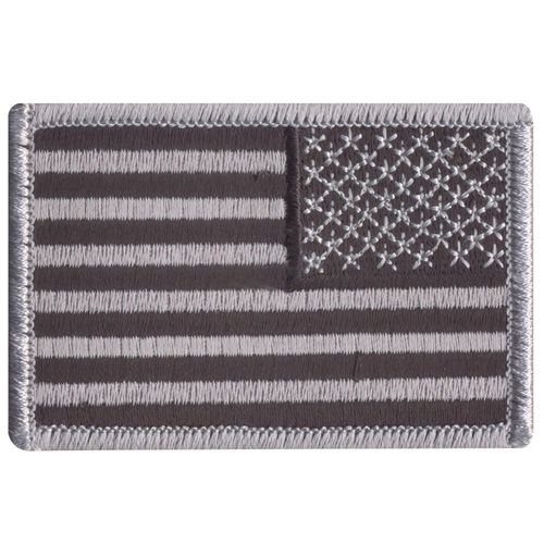 Iron On  Sew On Embroidered US Reverse Flag Patch