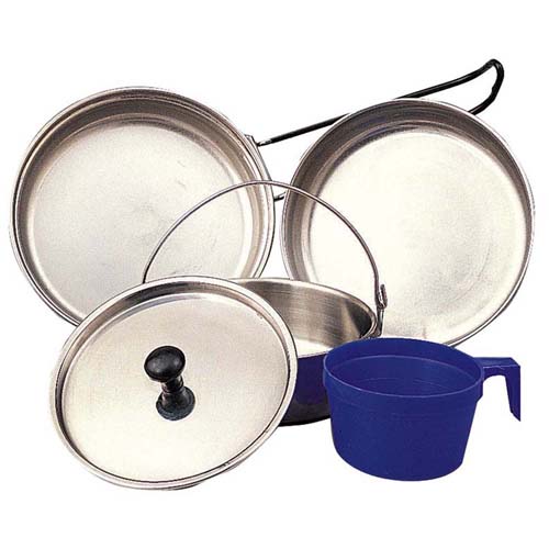 5 Piece Stainless Steel Mess Kit