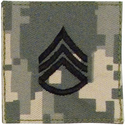 Official U.S. Made Embroidered Rank Insignia Staff Sergeant Patch
