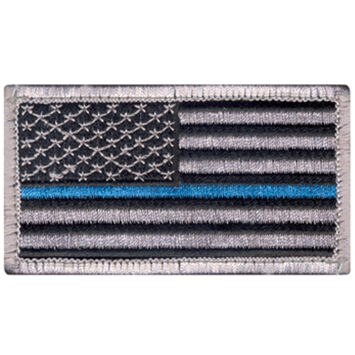 Thin Blue Line Police U.S. Flag Patch