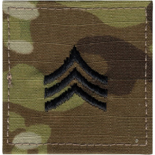 U.S. Made Embroidered Rank Insignia - Sergeant