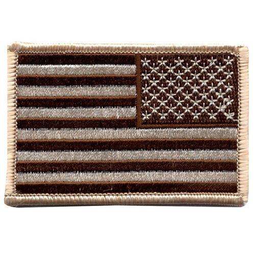 Ultra Force Reversed Desert Tan Flag Patch