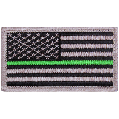 Ultra Force Thin Green Line US Flag Patch