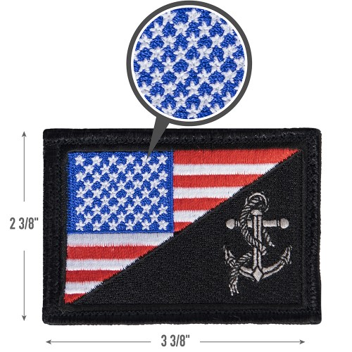 US Flag / USN Anchor Patch