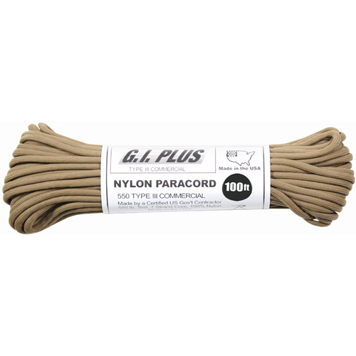Nylon Paracord Type III 550 LB 100 Feet