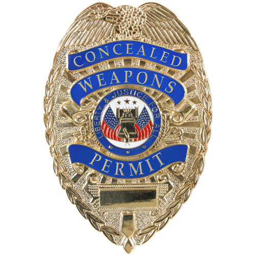 Deluxe Concealed Weapons Permit Badger
