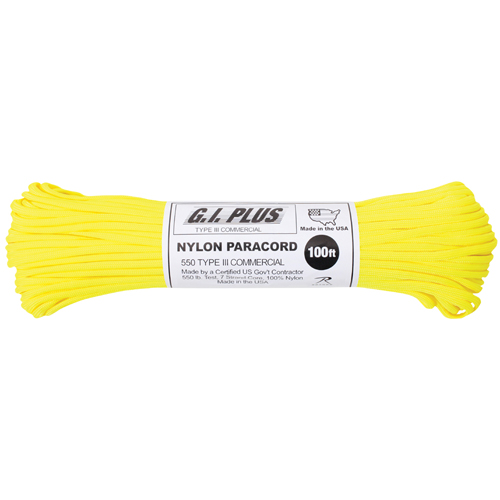 Nylon Paracord Type III 550 LB 100 Feet
