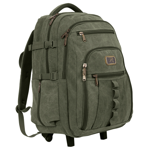 Rolling Canvas Backpack