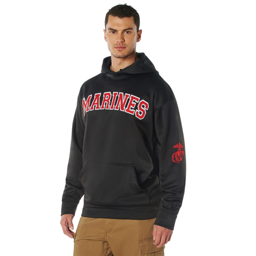 Mens Marines Military Embroidered Pullover Hoodies