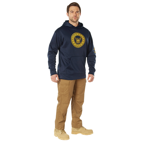 Ultra Force Navy Emblem Pullover Hooded Sweatshirt