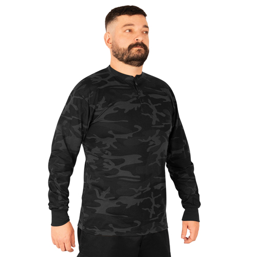 Long Sleeve Henley T-Shirt