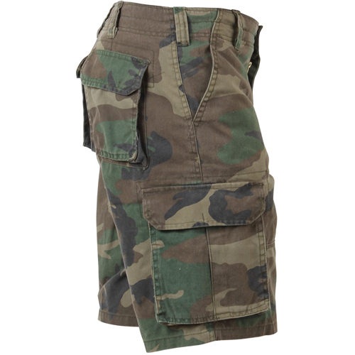 Vintage Camo Paratrooper Cargo Shorts